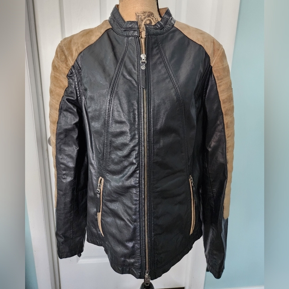 Harley Davidson Leather and Suede Riding Jacket - Picture 1 of 17